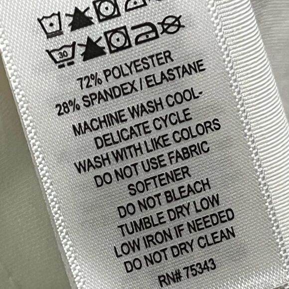 Tommy Bahama Active Wear White Sleeveless Quarter Zip Shirt, Size M - Picture 7 of 7